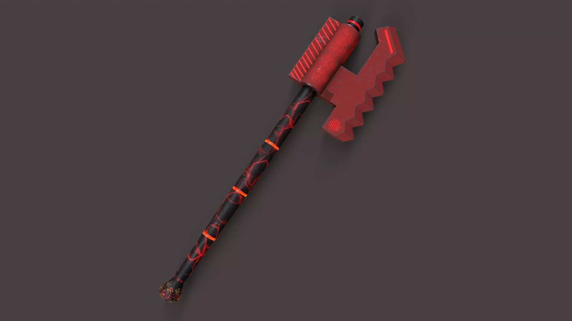 Sci-Fi Axe V2 Low-poly 3D model_0