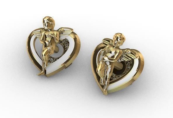 Earrings BS061 3D Model Files 3D print model