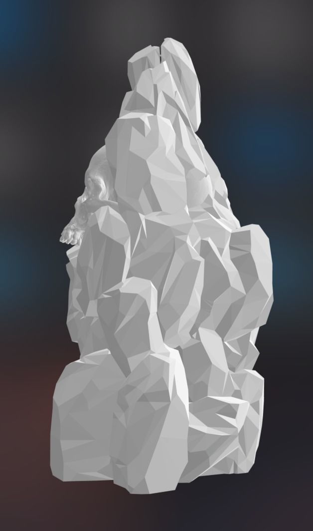 Frostmourne Ice Block Stand 3D print model_4