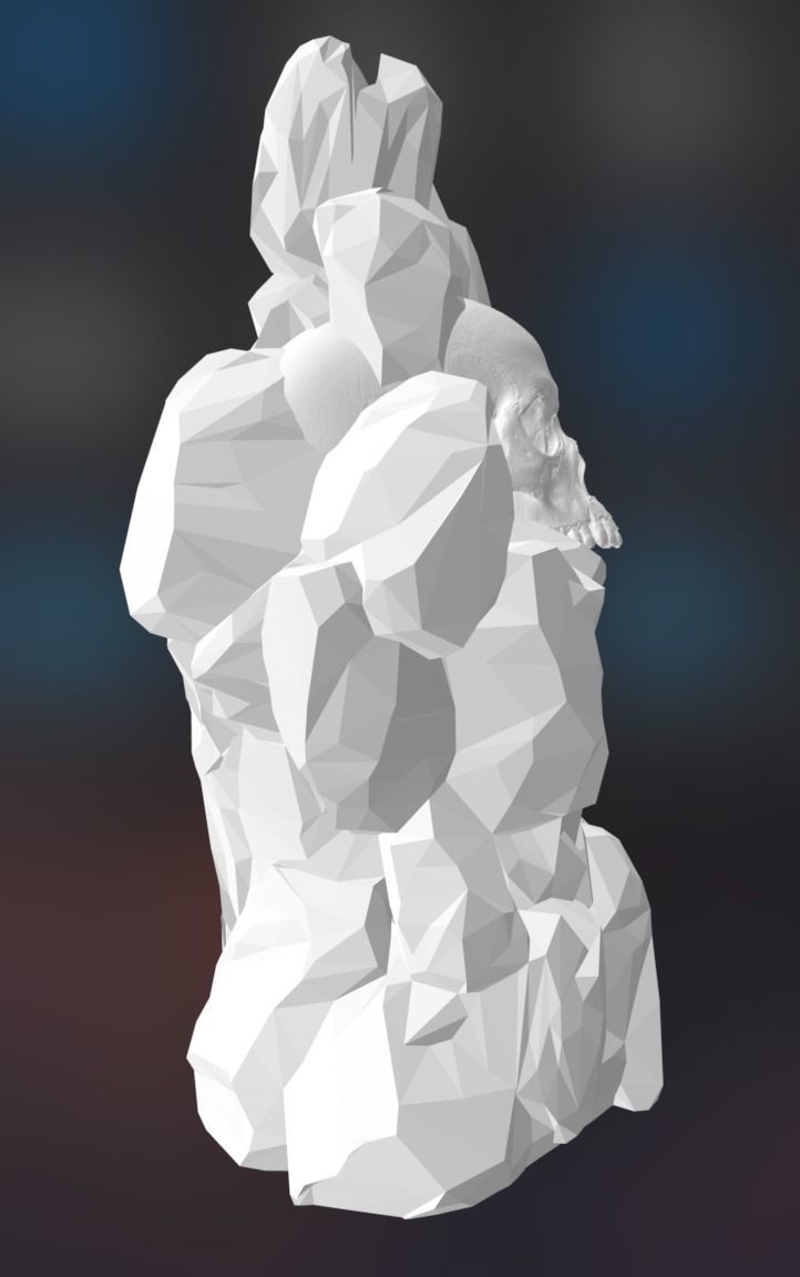 Frostmourne Ice Block Stand 3D print model_3