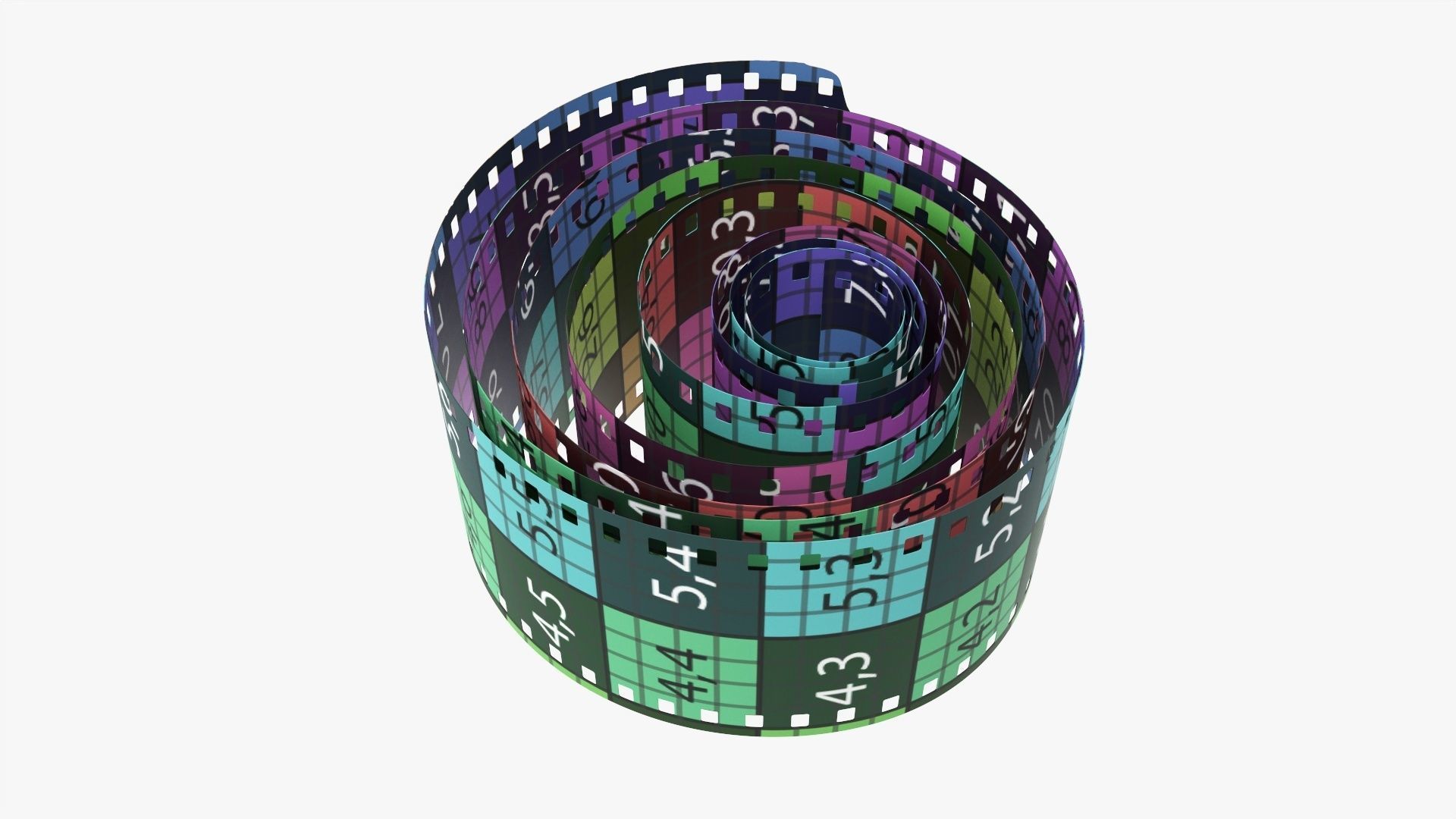 Photographic film roll 3D model_10