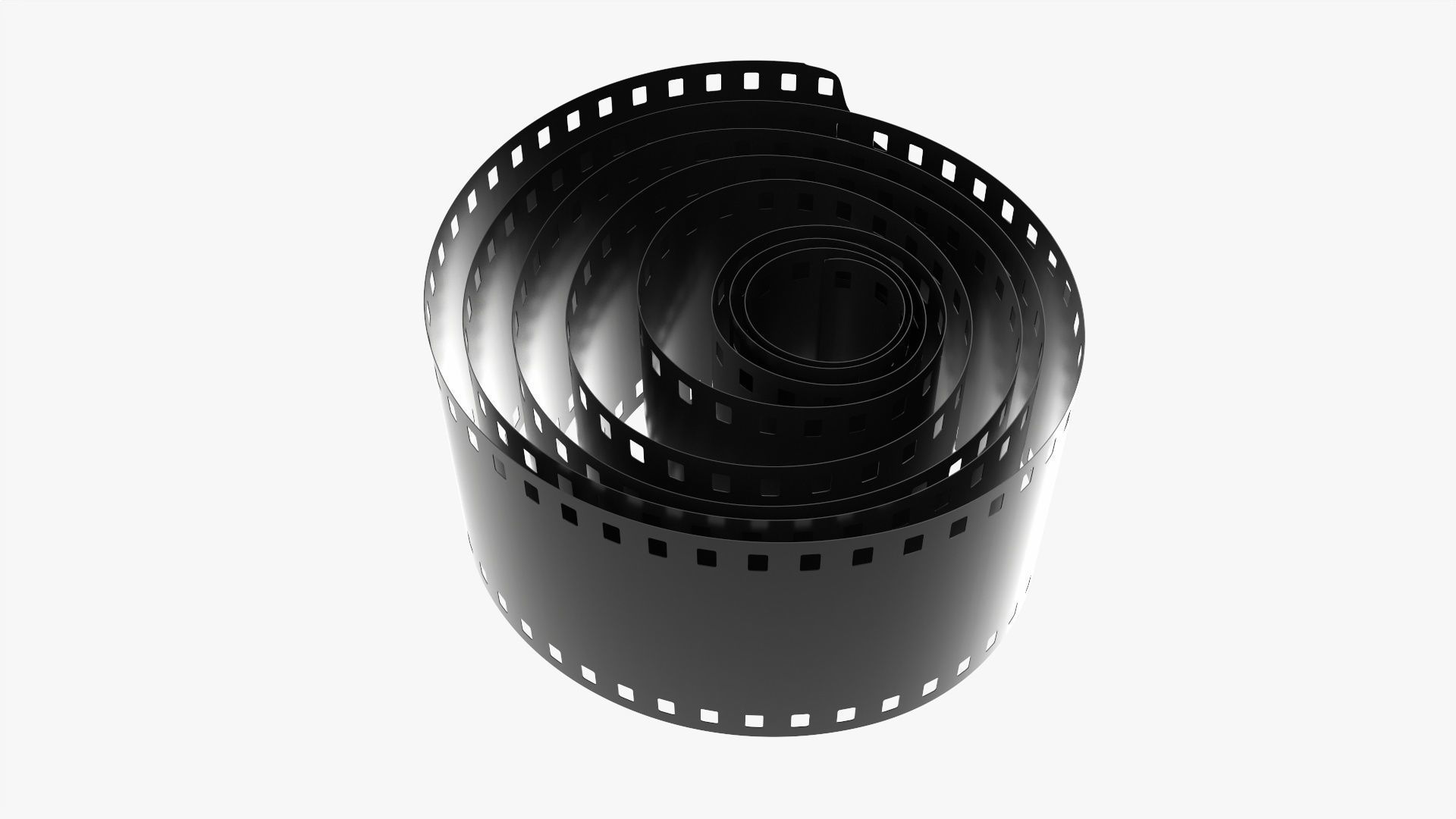 Photographic film roll 3D model_1
