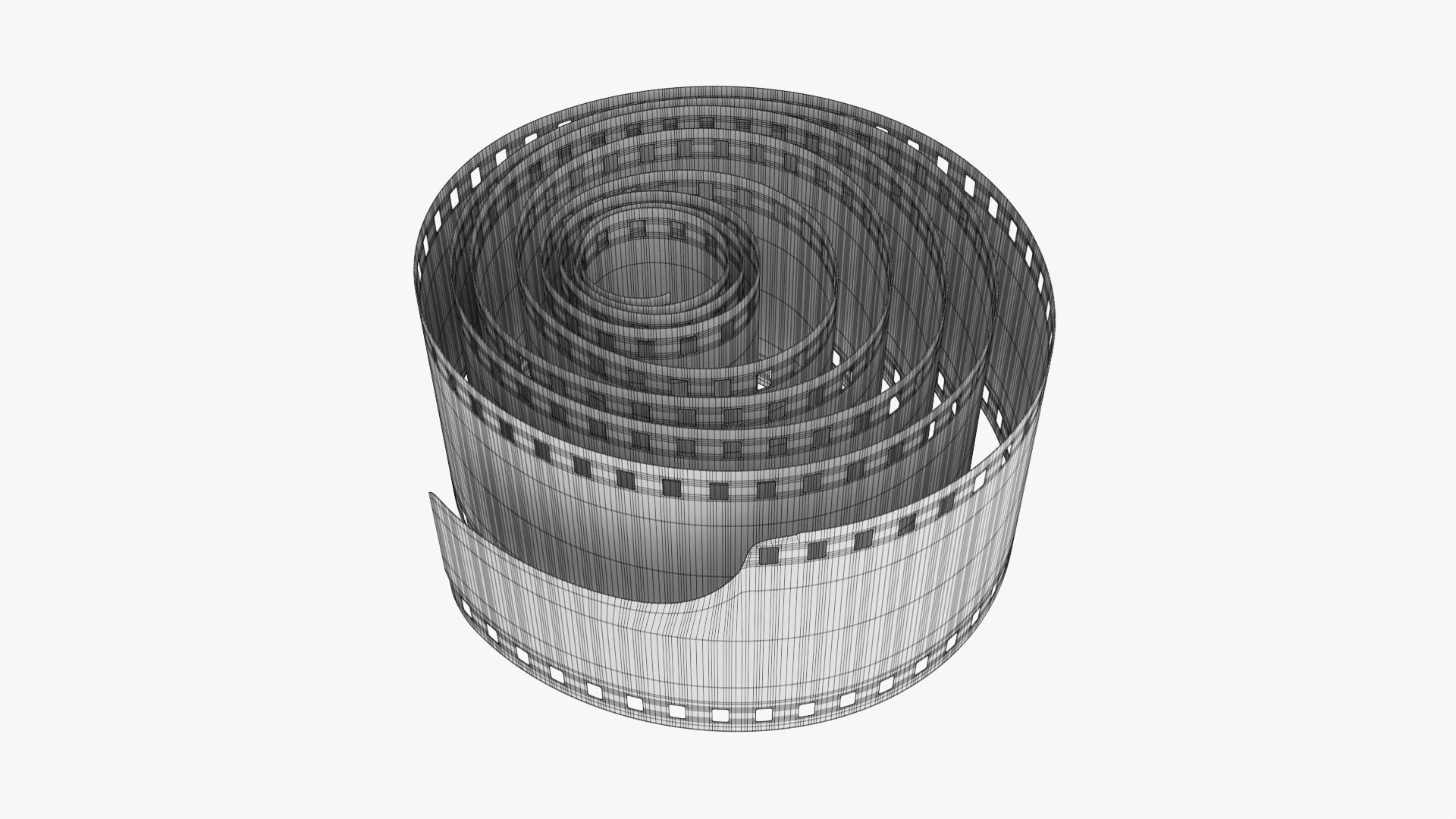 Photographic film roll 3D model_6