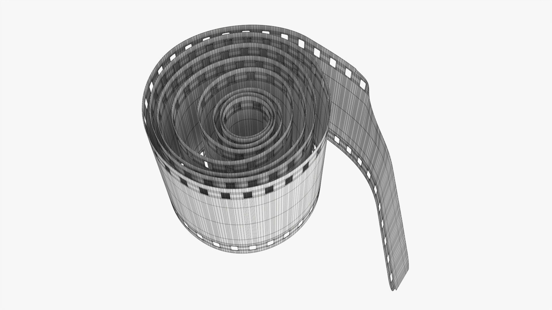 Small photographic film roll 3D model_8