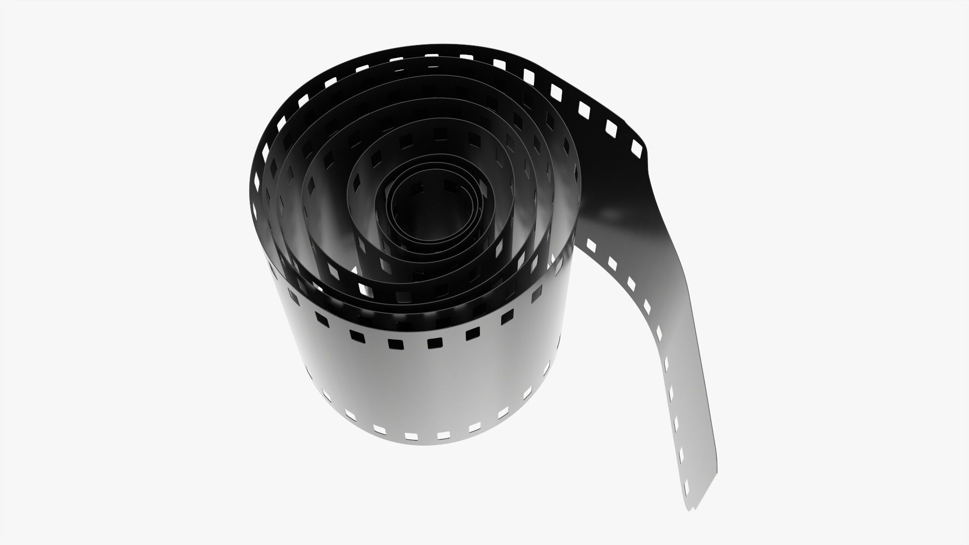 Small photographic film roll 3D model_2