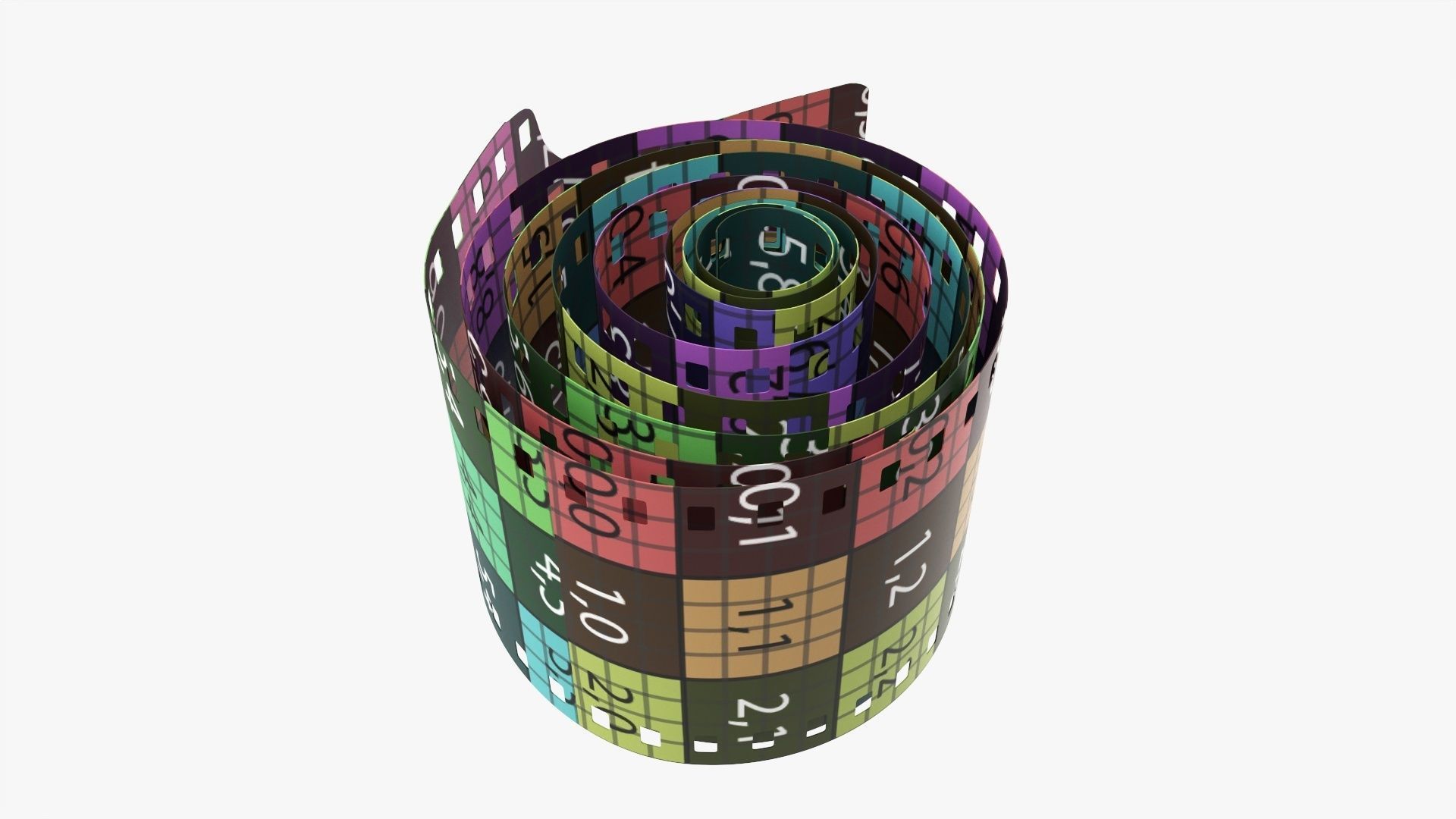 Small photographic film roll 3D model_10