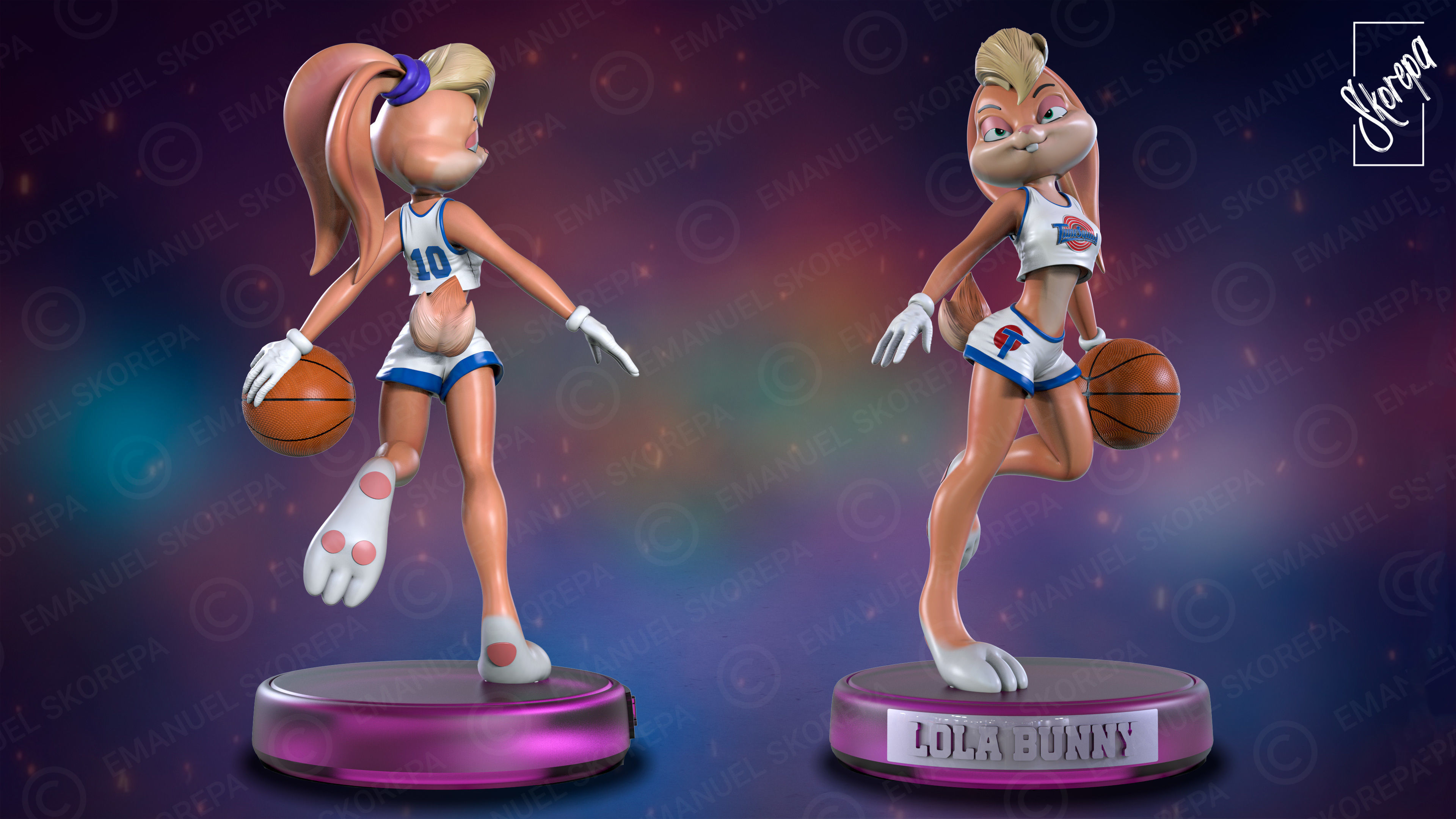LOLA BUNNY 3D print model_4