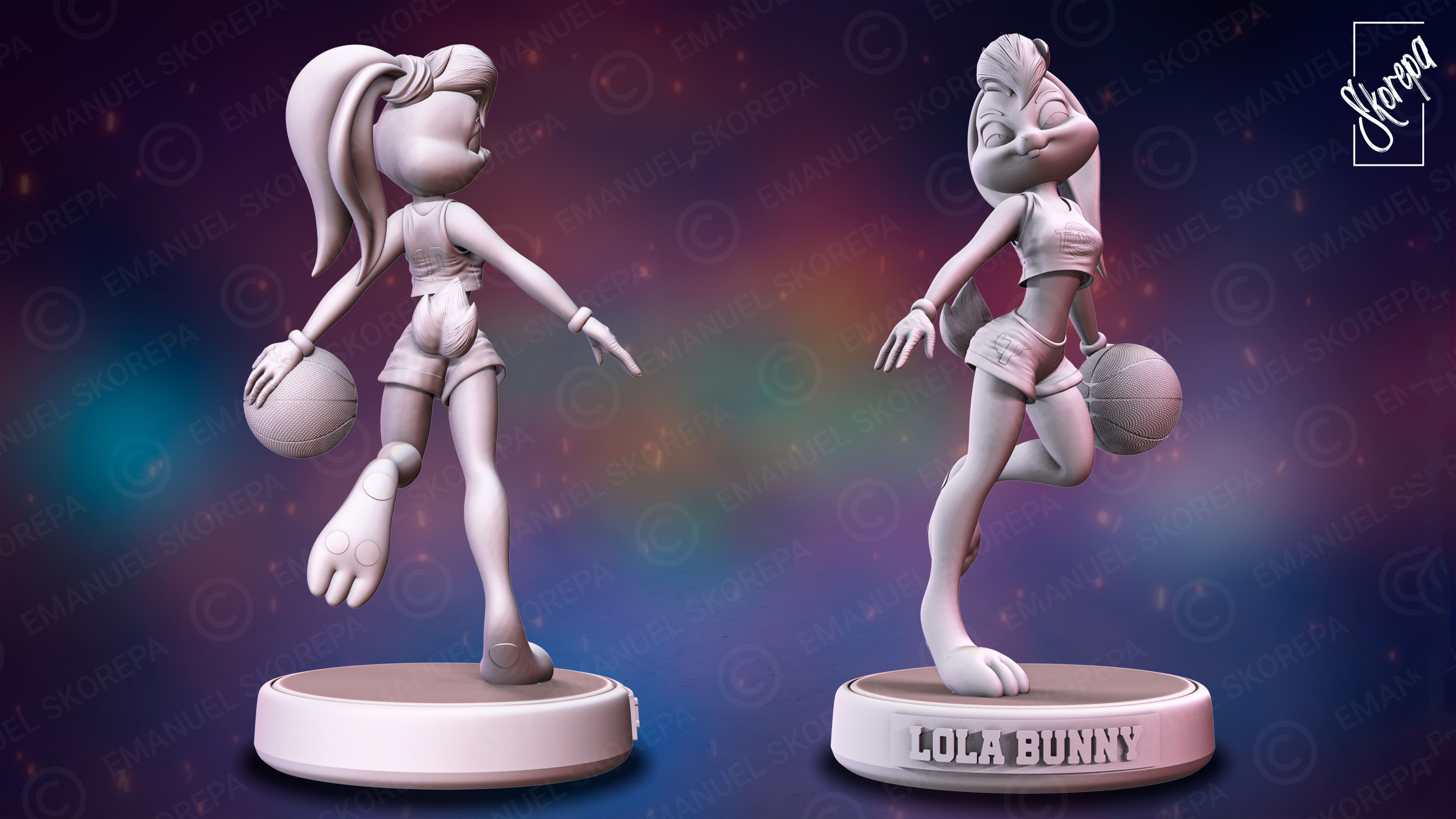 LOLA BUNNY 3D print model_5