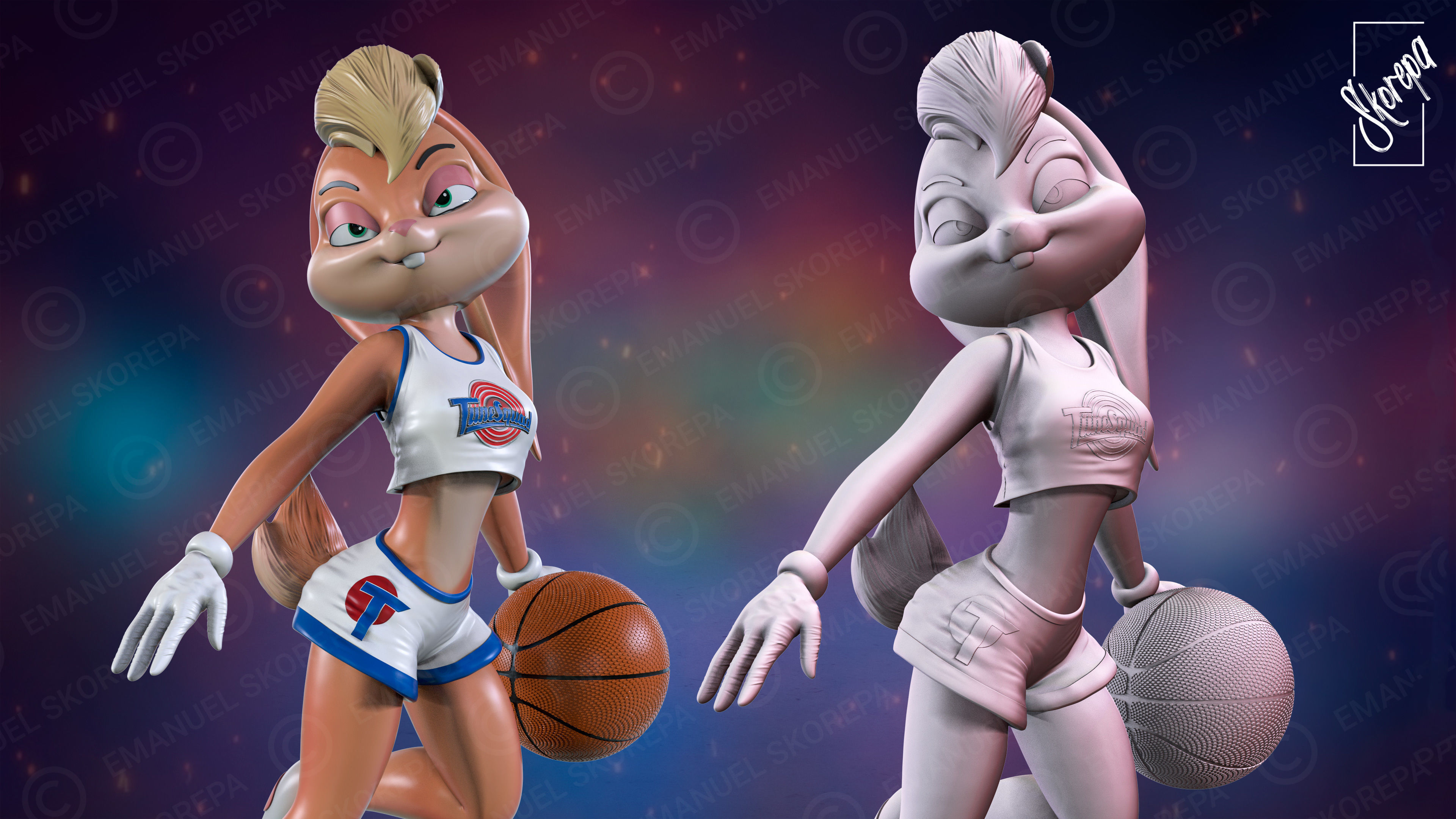 LOLA BUNNY 3D print model_6