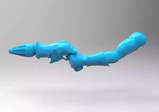 Space Clown - Fusion Pistol with Arm 3D print model