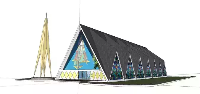 Architecture-Religion-God-Culture-Temple-0126 church with stained glass windows