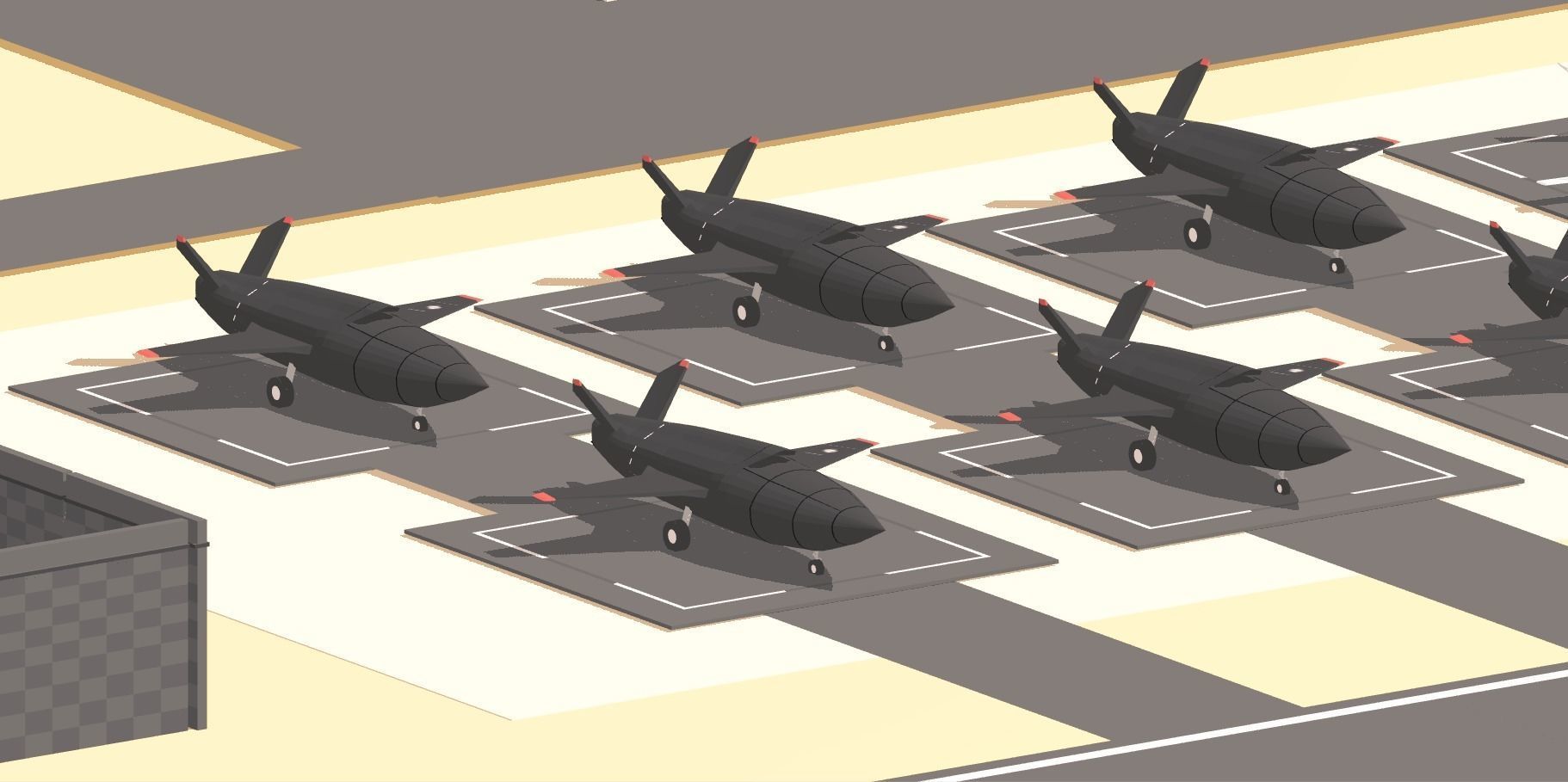 POLYGRUNT Airforce Pack Lowpoly Jets Helicopter with Environment Low-poly 3D model_2