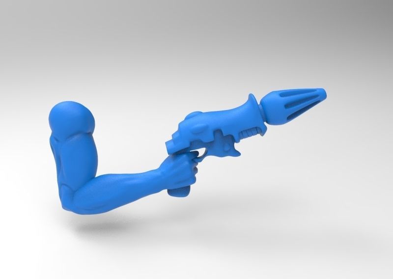 Space Clown - Entire set - Fusion Pistol Caress Embrace Kiss 3D print model_3