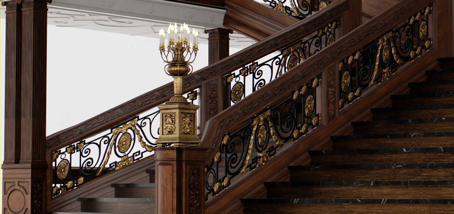 Titanic  - Interior -  Assets Pack  Low-poly 3D model_2