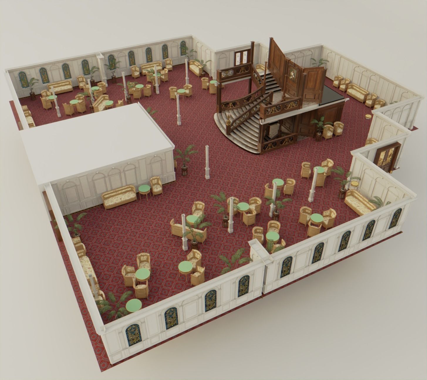 Titanic  - Interior -  Assets Pack  Low-poly 3D model_18