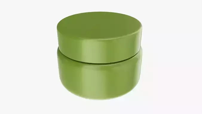 Plastic Jar Mockup 01 3D model