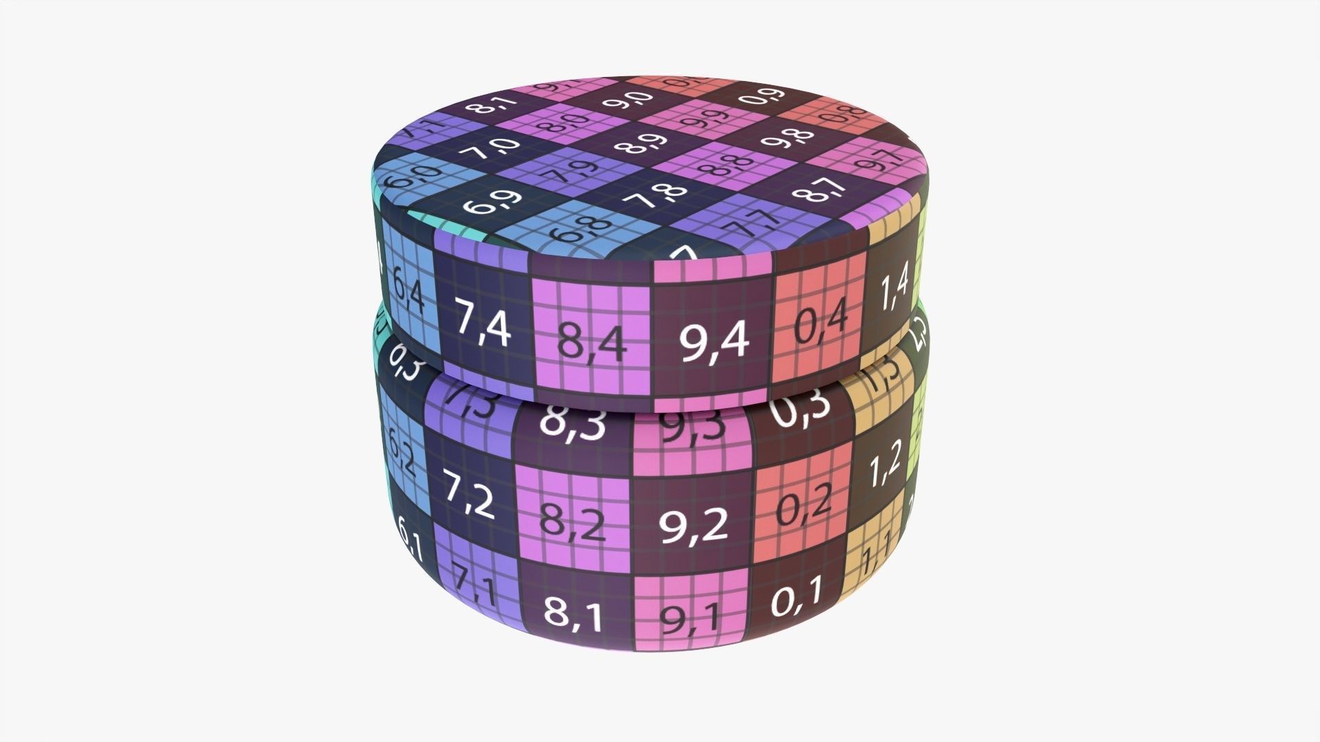 Plastic Jar Mockup 01 3D model_9