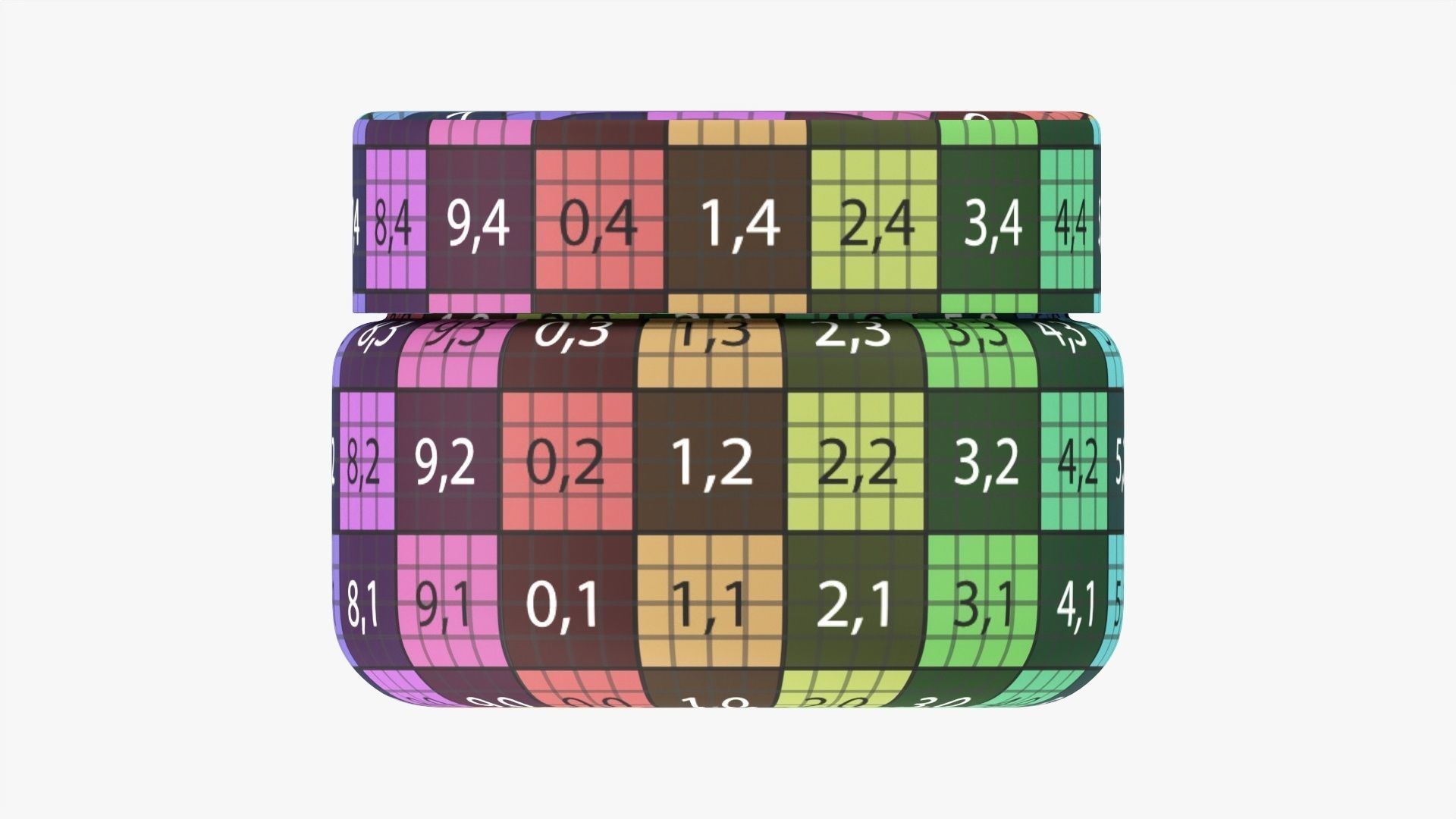 Plastic Jar Mockup 01 3D model_11