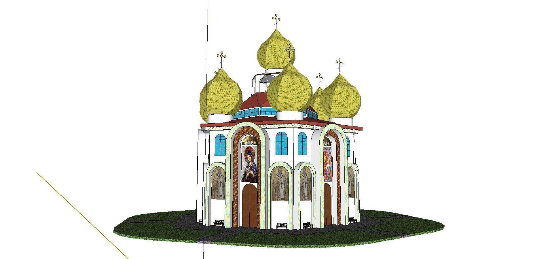 Architecture-Religion-God-Culture-Temple-0132 church 3D model_1