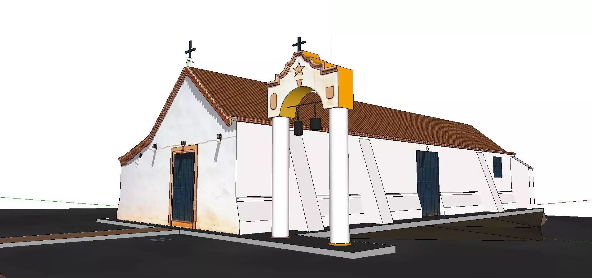 Architecture-Religion-God-Culture-Temple-0133 church in portugal 3D model