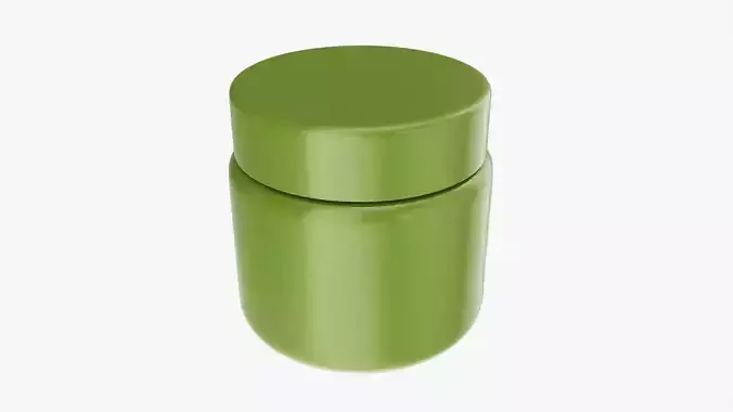 Plastic Jar Mockup 02 3D model