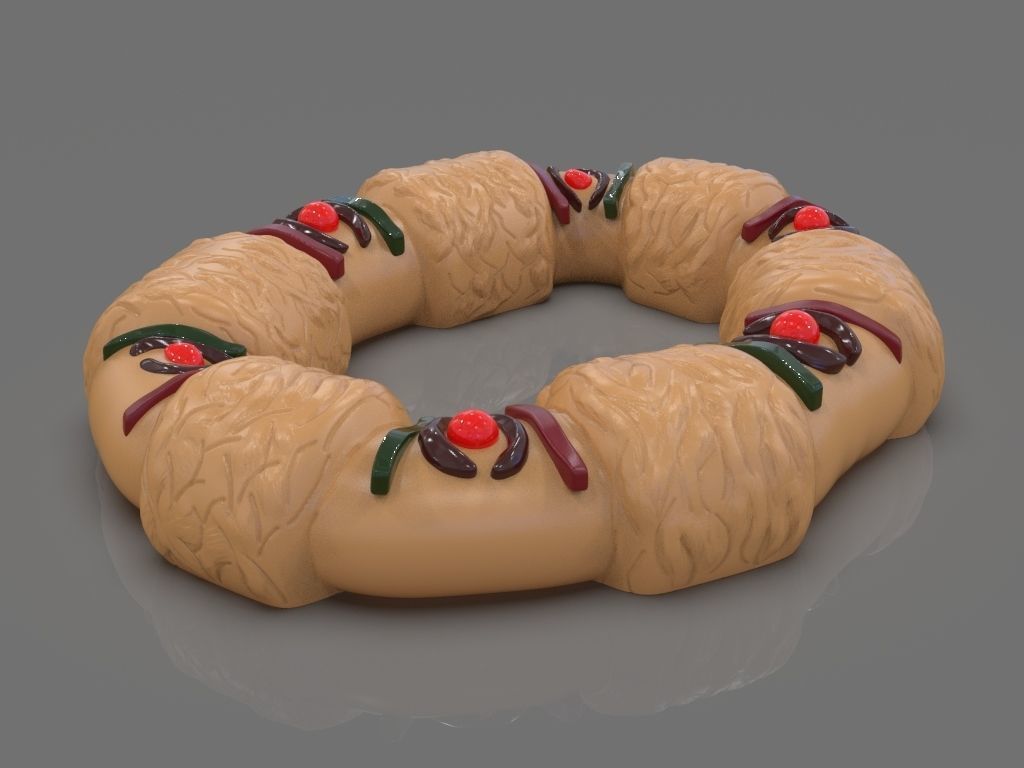Stylized King Cake Mexican Style 3D print model_5