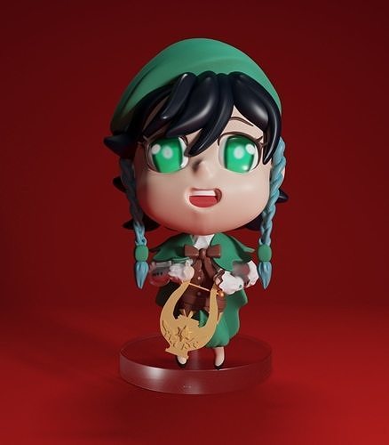 Venti Genshin Impact Free 3D print model