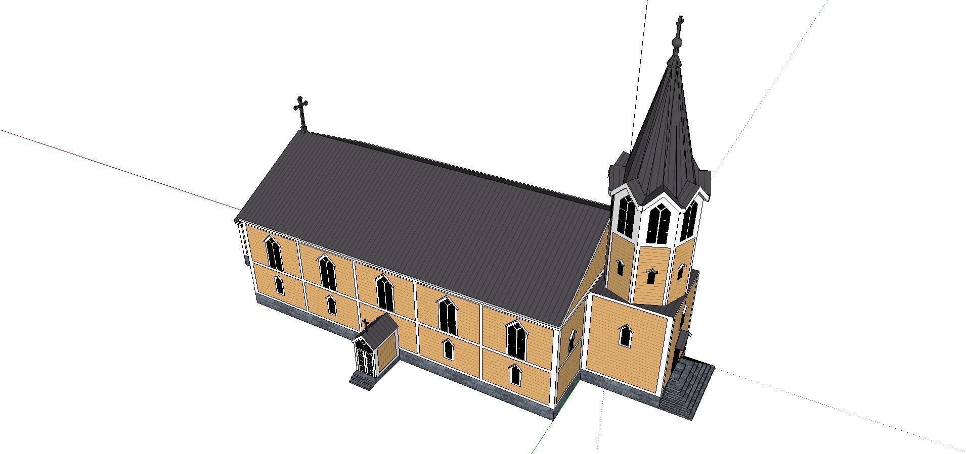 Architecture-Religion-God-Culture-Temple-0139 church 3D model_4