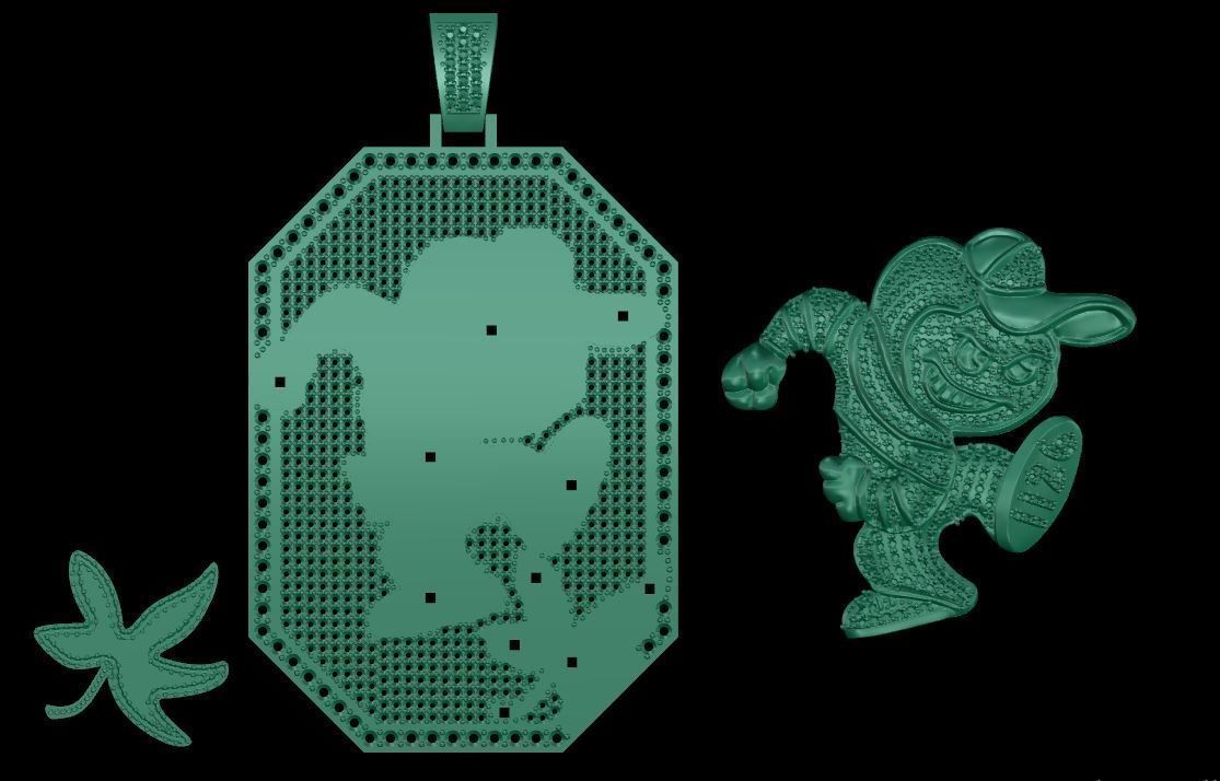 OSU Ohio State Patch Iron 3D print model_1