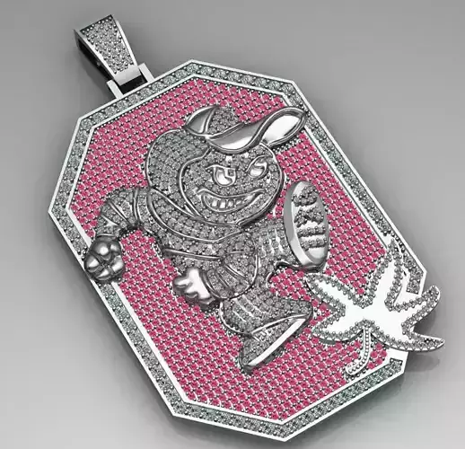 OSU Ohio State Patch Iron 3D print model