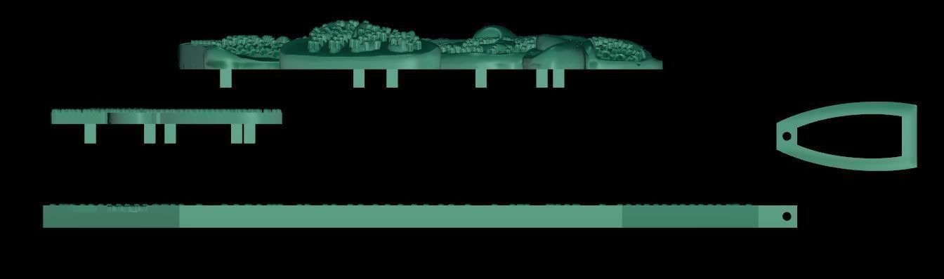 OSU Ohio State Patch Iron 3D print model_2