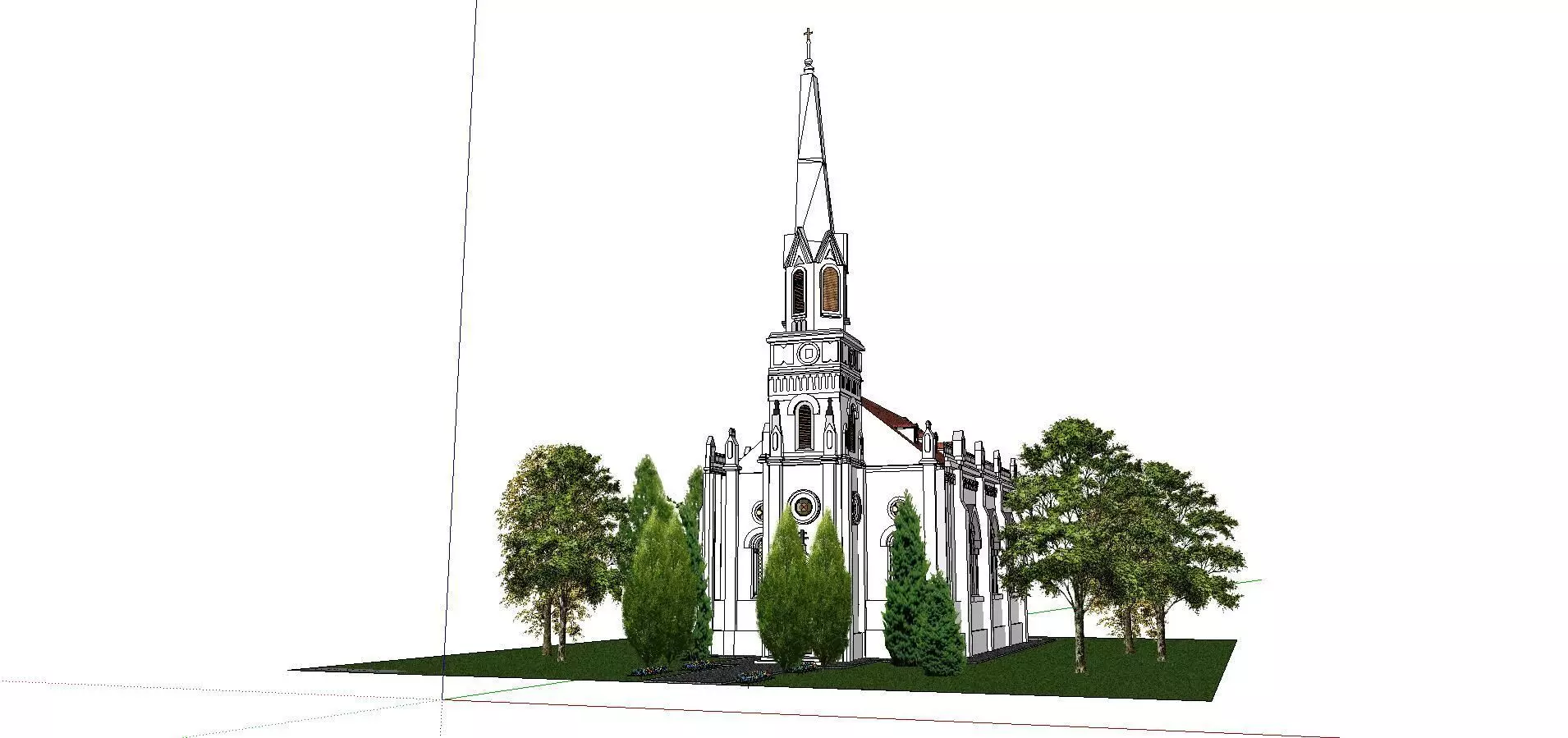 Architecture-Religion-God-Culture-Temple-0303 church with ste... 3D model_0