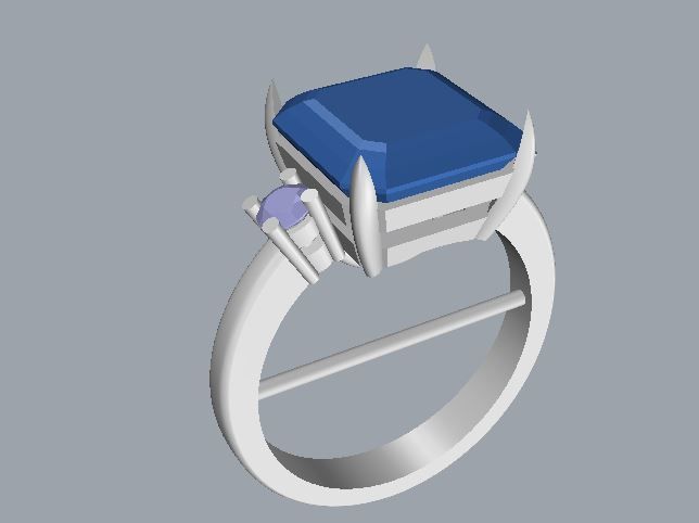 Ring and Earrings 142 3D print model_6