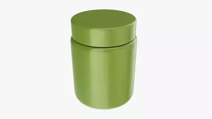 Plastic Jar Mockup 03 3D model