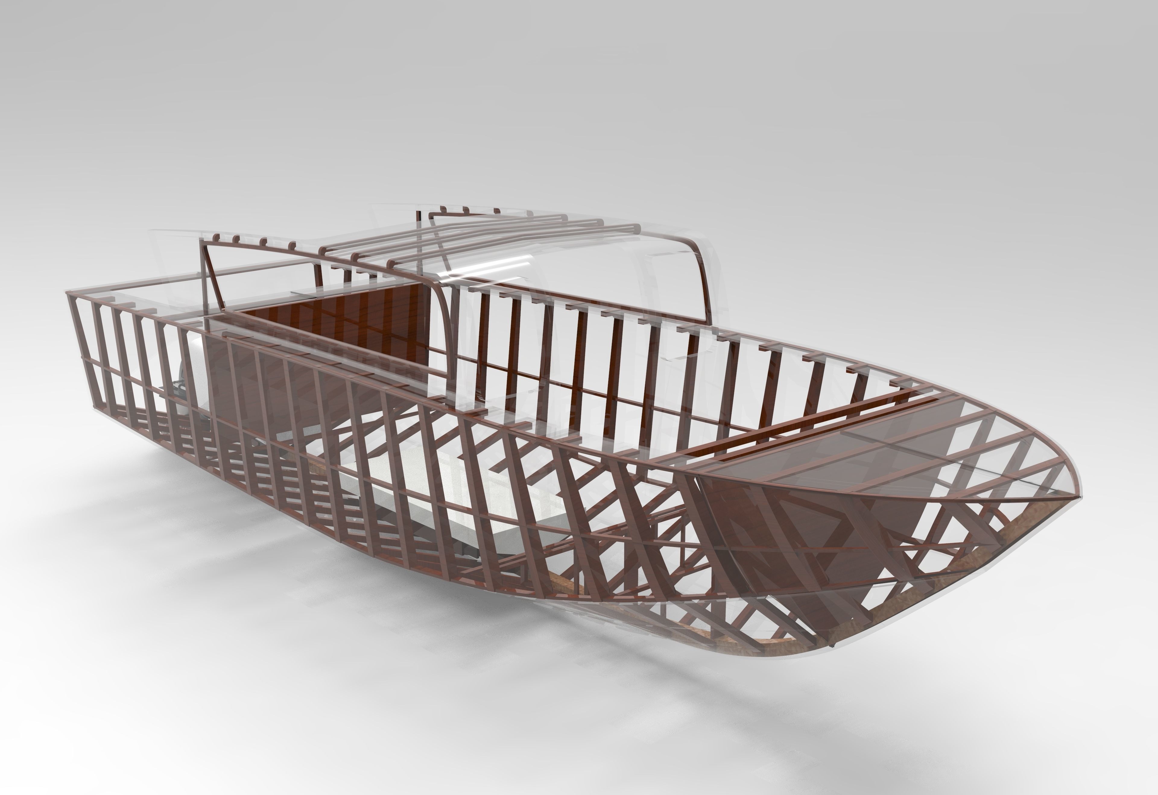 9 m Venetian Taxi 3D model_8