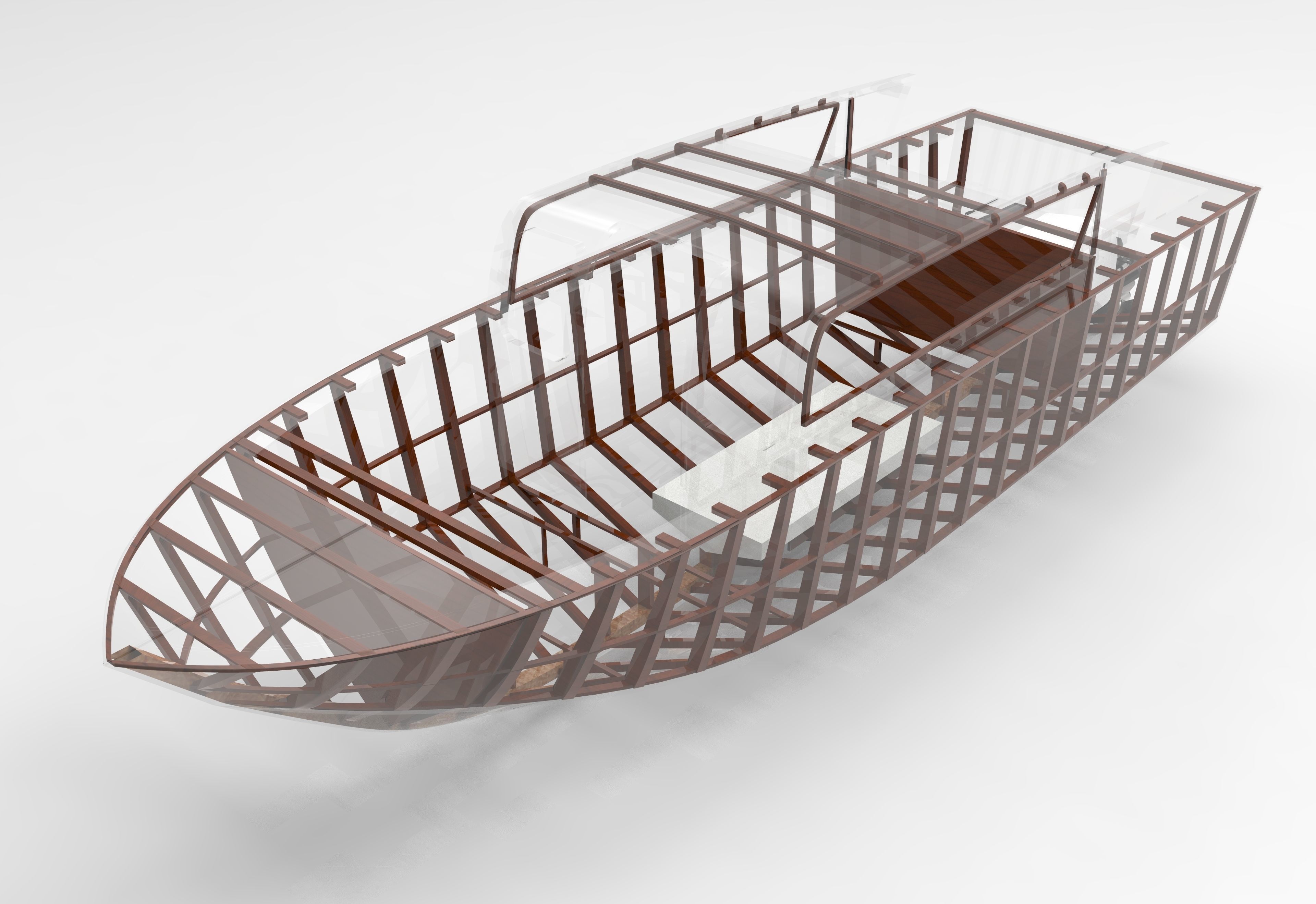 9 m Venetian Taxi 3D model_9