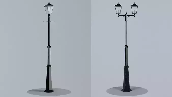 London Lamp Post Pack - 3D model