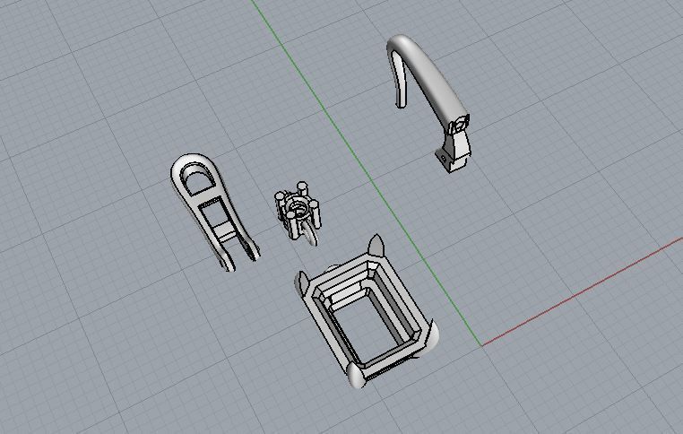 Ring and Earrings 146 3D print model_9