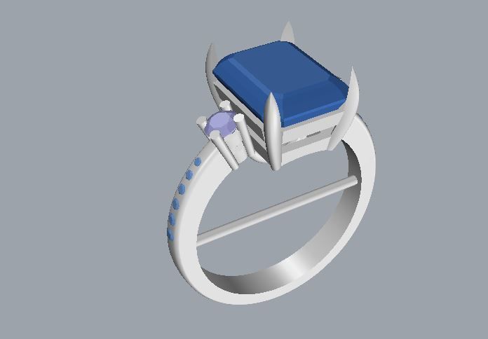 Ring and Earrings 146 3D print model_8