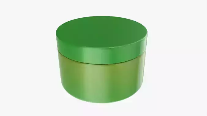 Plastic Jar Mockup 04 3D model