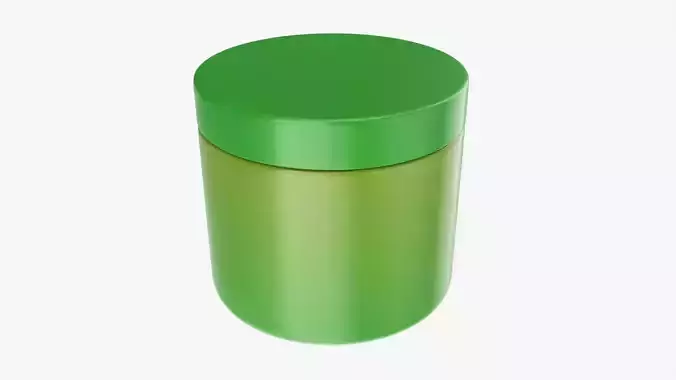 Plastic Jar Mockup 05 3D model