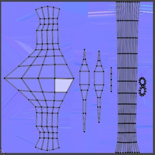 Norse-Gaelic Axe Low-poly 3D model Low-poly 3D model_9