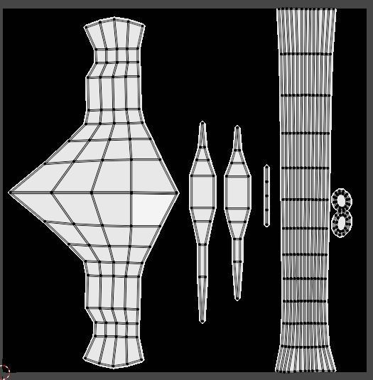 Norse-Gaelic Axe Low-poly 3D model Low-poly 3D model_5