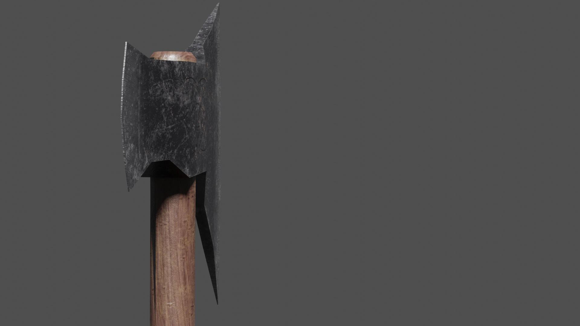 Norse-Gaelic Axe Low-poly 3D model Low-poly 3D model_3