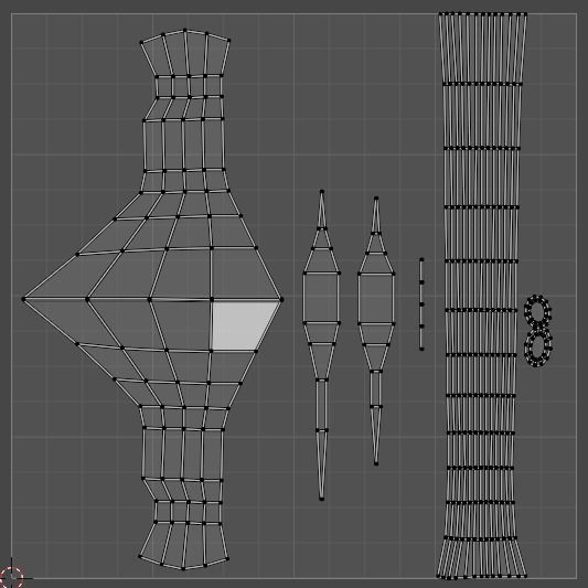 Norse-Gaelic Axe Low-poly 3D model Low-poly 3D model_11