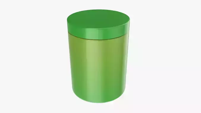 Plastic Jar Mockup 06 3D model