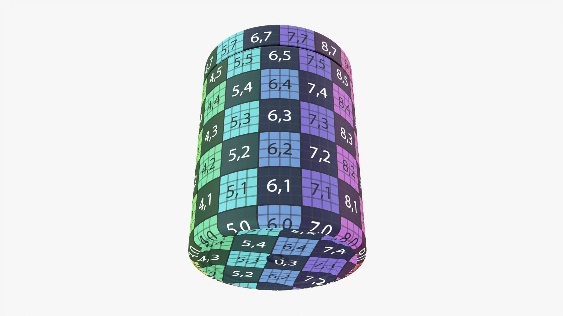 Plastic Jar Mockup 06 3D model_10