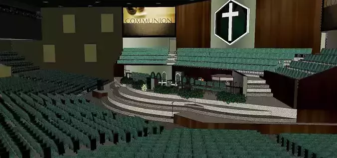 Architecture-Religion-God-Culture-Temple-0291 church and parking lot