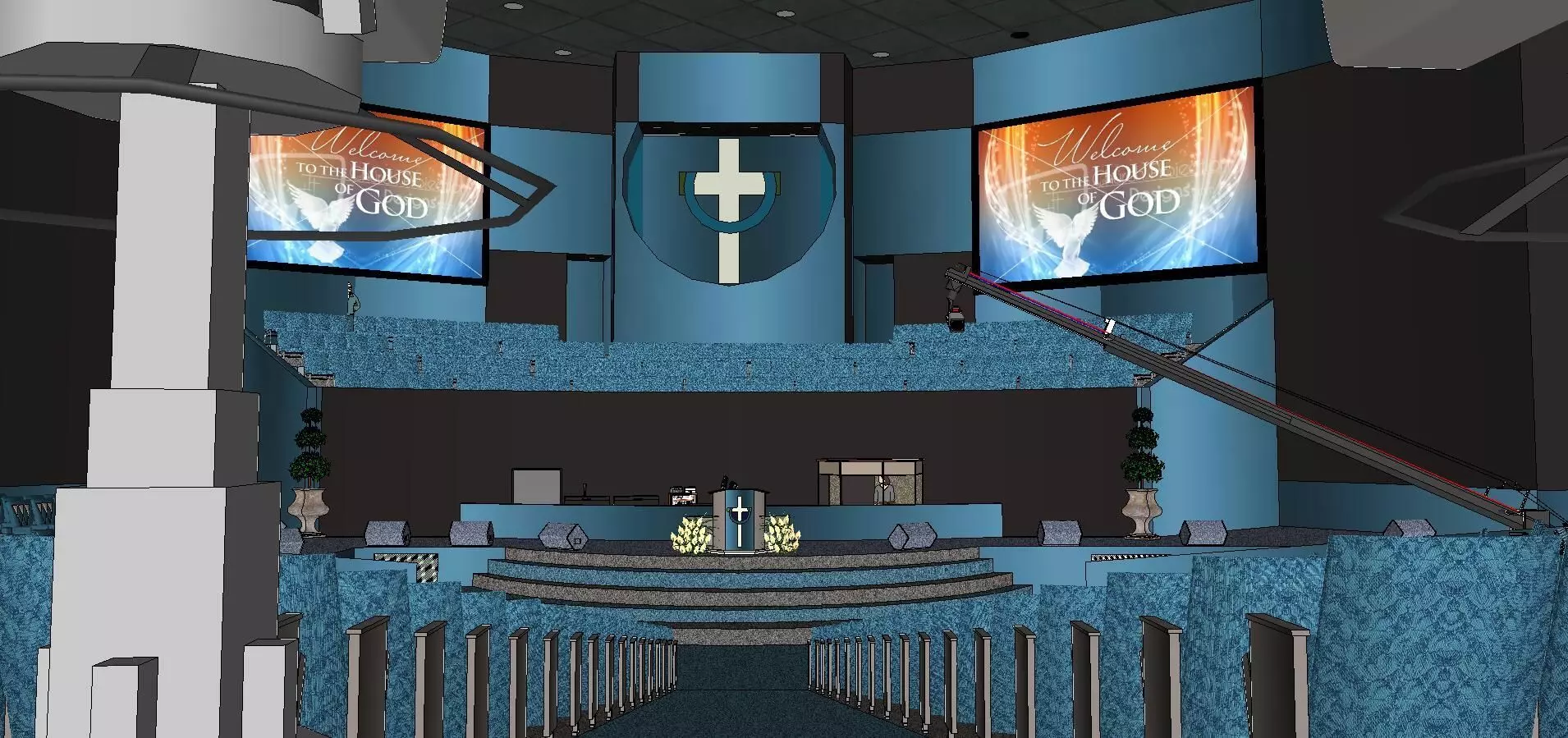 Architecture-Religion-God-Culture-Temple-0290 inside of churc... 3D model_0