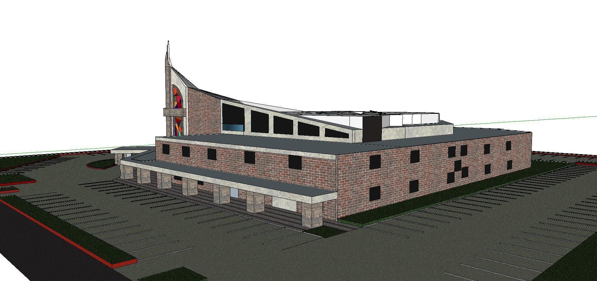 Architecture-Religion-God-Culture-Temple-0290 inside of churc... 3D model_2